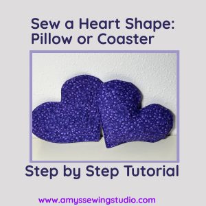 Sew a Fabric Heart Shape: Pillow or Coaster